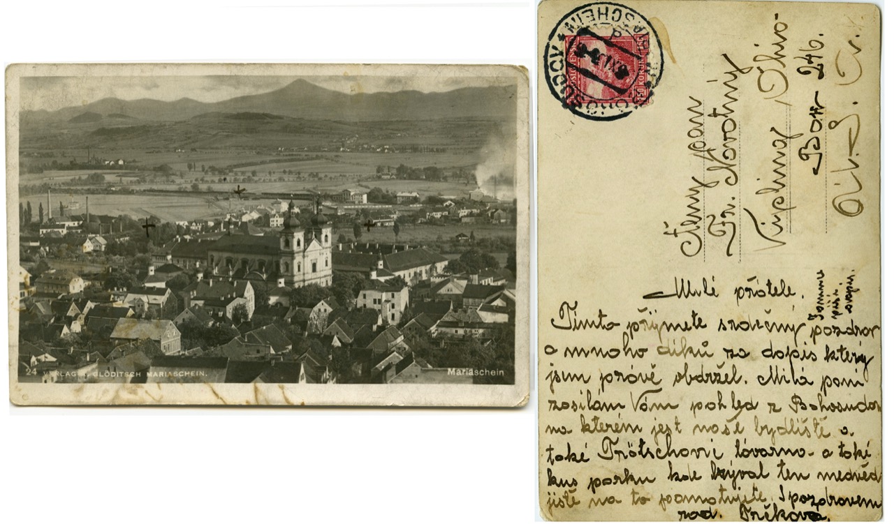<b>Unknown-Mariaschein-Postcard-to-Frank-Novotny</b><br><i>Unknown-Mariaschein-Postcard-to-Frank-Novotny</i><br><i>Undated</i>