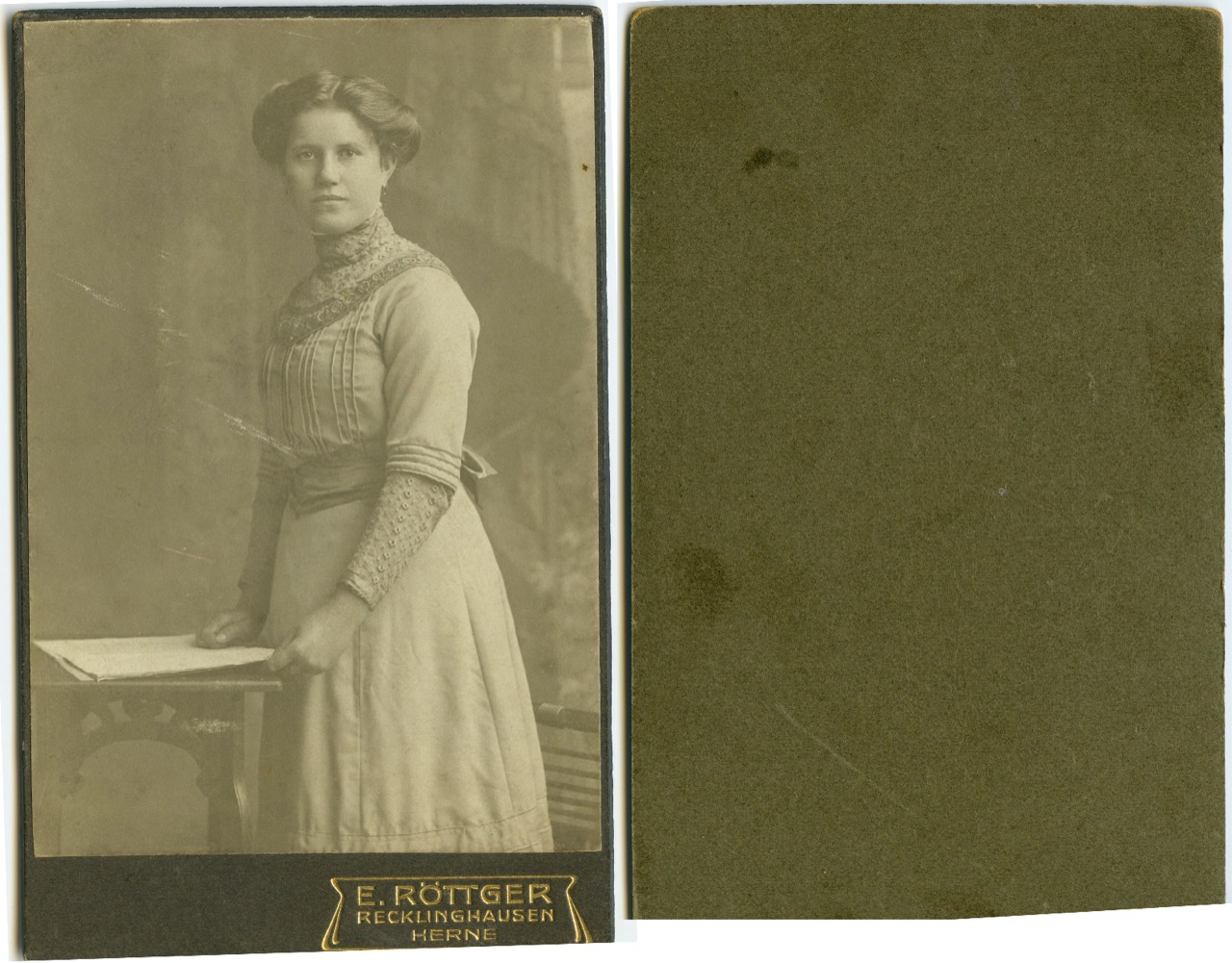 <b>Unknown-Young-Woman-Standing-Recklinghausen</b><br><i>Unknown-Young-Woman-Standing-Recklinghausen</i><br><i>Undated</i>